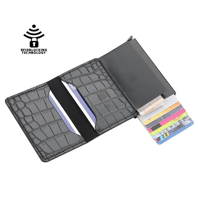 محفظة Carteira Masculina Card Men Porte Carte Cartera Hombre Tarjetero Billetera Leather Credit Holder Portefeuille Homme Wallets291r