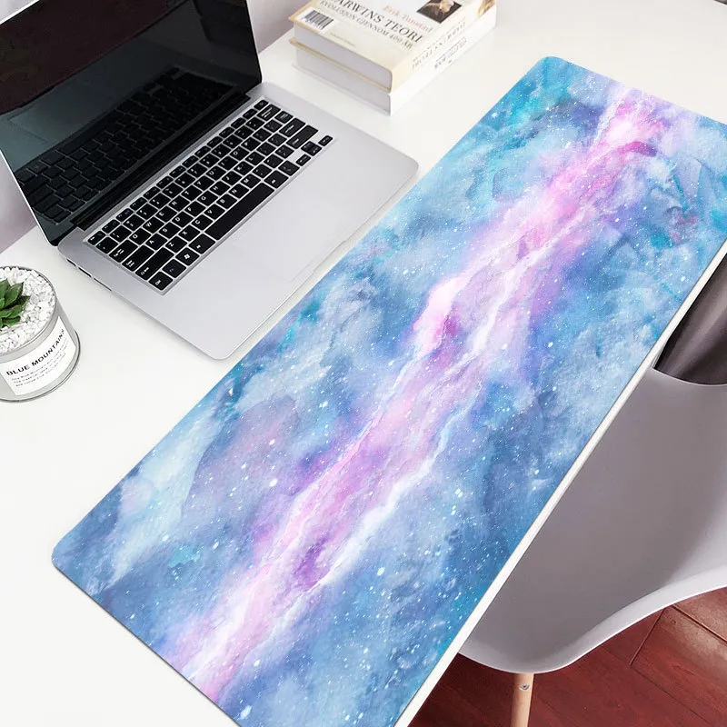 Grand marbre Gamer kawaii bureau ordinateur clavier Table décoration couverture souris tapis tapis de souris