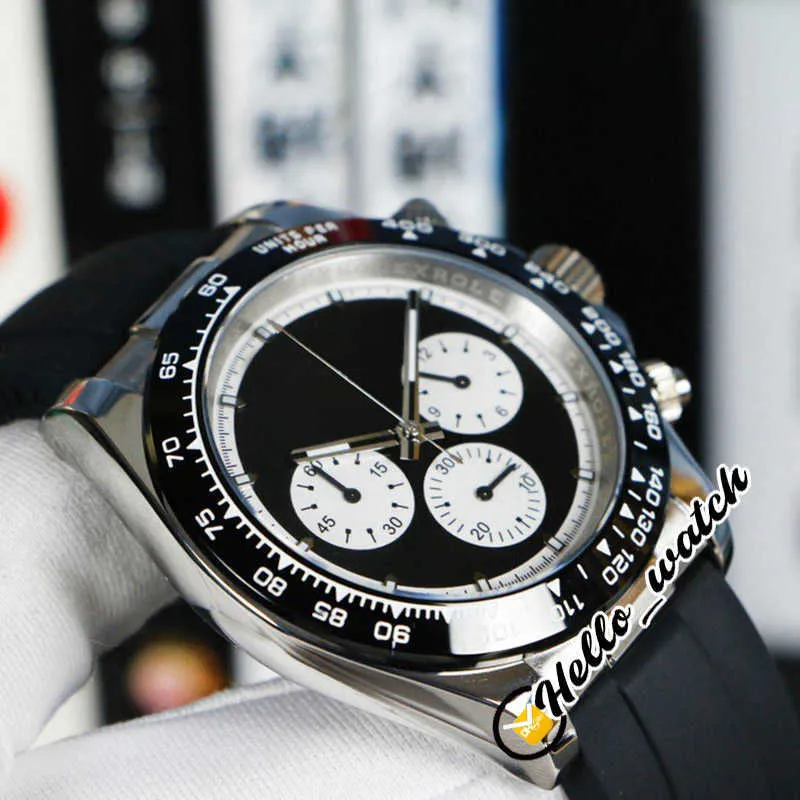 Relojes de diseño Barato 116519 Cuarzo Chronogrpah Reloj para hombre Esfera gris Subdial negro Caja de acero Correa de caucho Cronómetro PXHW discoun256H