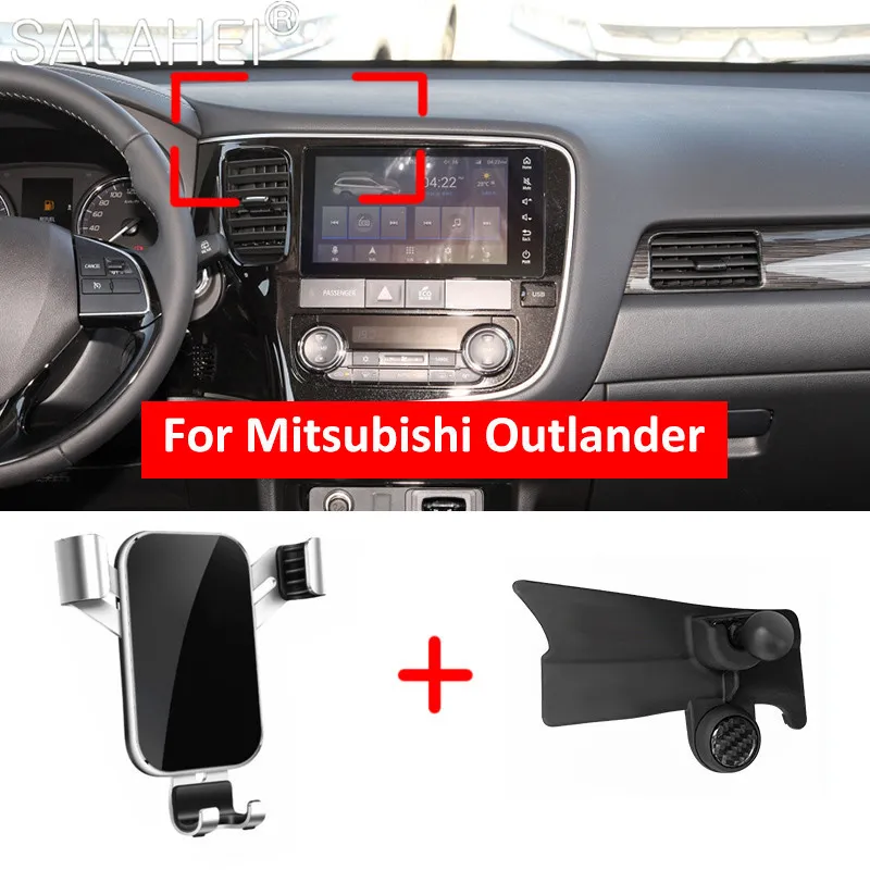 Support de téléphone portable pour voiture Mitsubishi Outlander MK3 ~ 2020, support de téléphone pour tableau de bord intérieur de ventilation