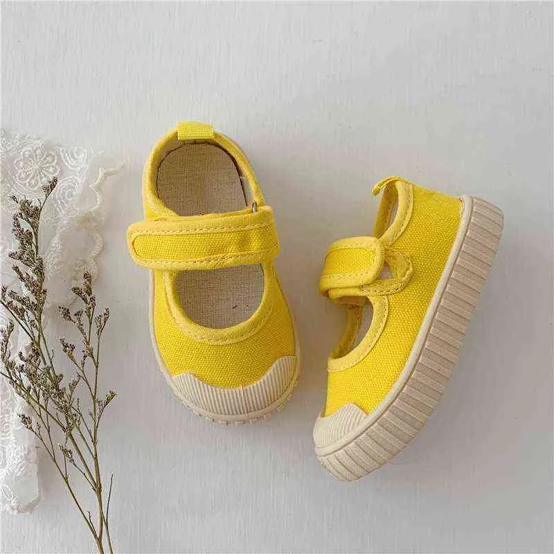 Kids Canvas Shoes Soft Bottom Girls Casual 1-12 Years Old Autumn Children Walking 220208