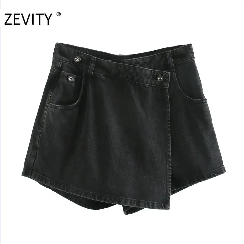 Femmes Vintage Boutons Poches Patch Shorts Jupes Dames Casual Slim Zipper Fly Chic Pantalone Cortos P928 210416