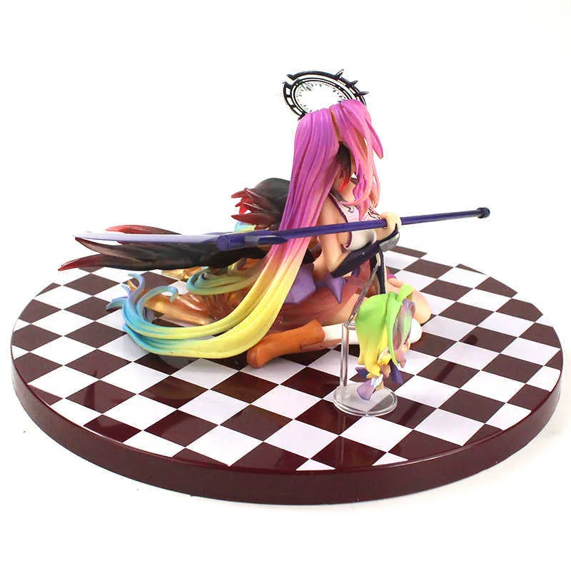 14cm 게임 없음 게임 없음 삶의 그림 Jibril Flueqel Girl Angel Sickle Shiro 애니메이션 섹시한 뷰티 모델 장난감 Q07228247749