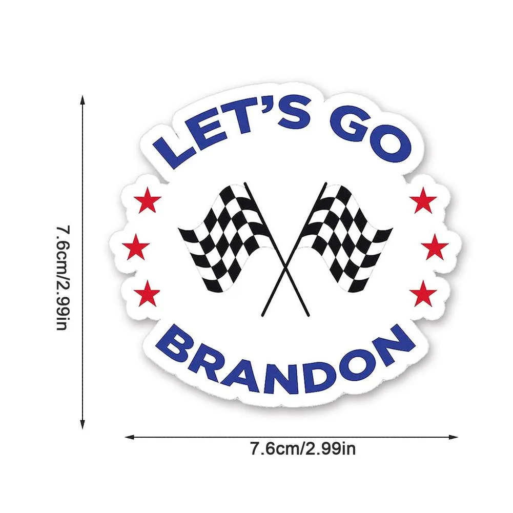 Brandon 재미있는 스티커로 가자 윈도우 워터 컵에 대 한 재미있는 안티 페이딩 범퍼 스티커 노트북 스케이트 보드 범퍼 보아