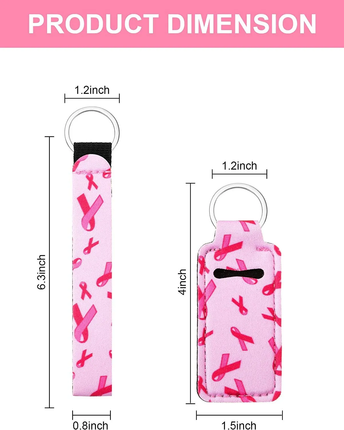 Chapstick Houder Sleutelhangers Neopreen WristLet Sleutelhanger Lanyards Lip Balm Pouch Beschermhoes Voor Meisjes Vrouwen