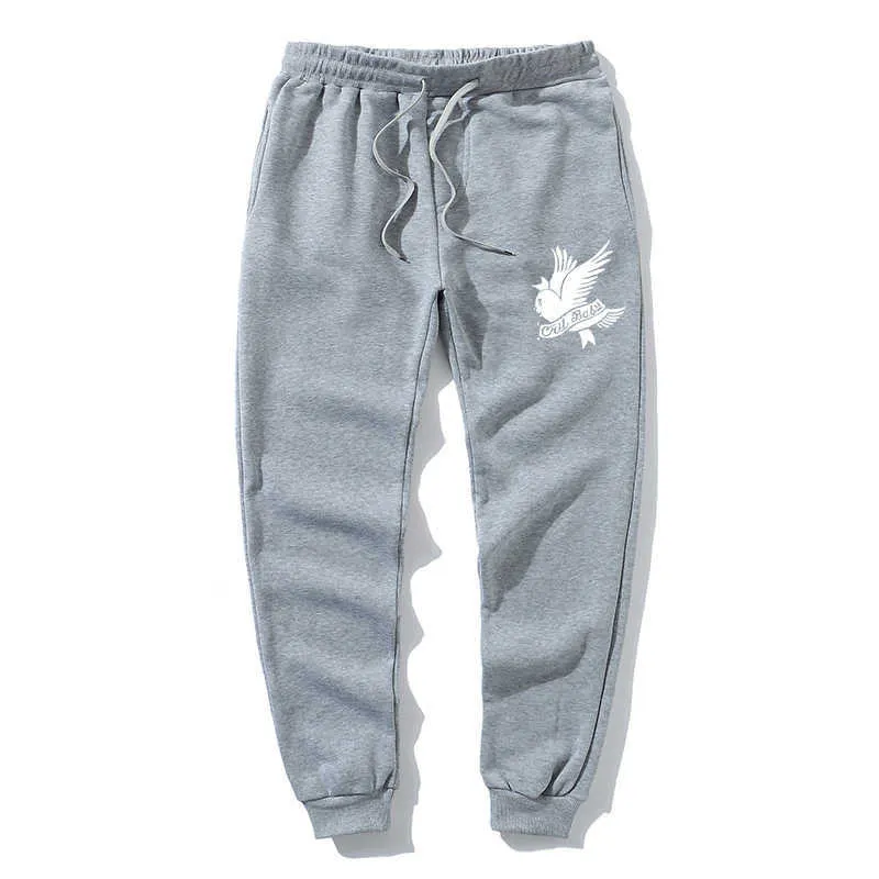 2020Love Lil.Peep Männer Frauen Hosen Multi-Pocket Hip Hop Jogging Kleidung Vogel Drucken Jogginghose X0723