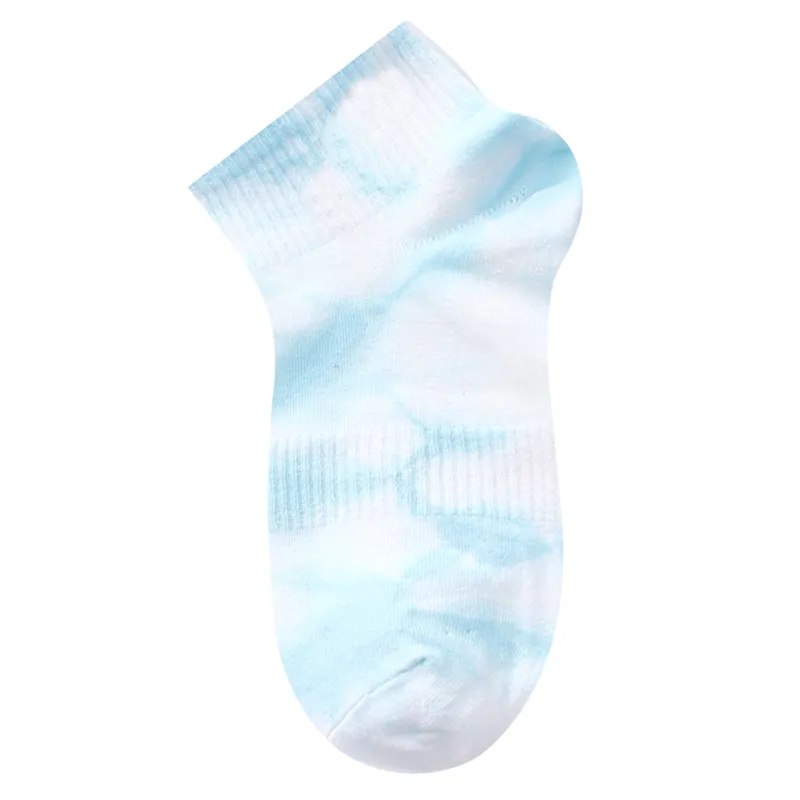 Мужчины женские хлопковые модные галстуки цветочные носки с низким разрезом лодыжки радужная конфет