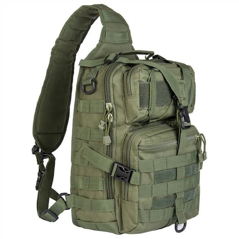 20L Tactical Assault Pack Military Sling Rugzak Leger Molle Waterdichte EDC Rugzak Tas voor Outdoor Wandelen Camping Hunting Tas Y0721