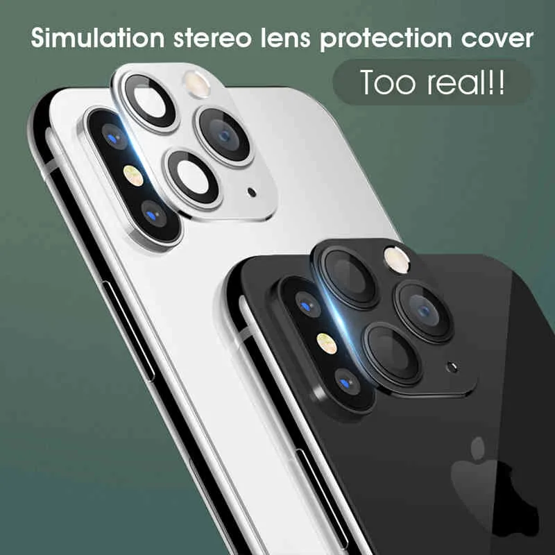 بالنسبة إلى iPhone X XS Max XR Seconds ، قم بتغيير 11 Pro Lens Sticker واقي شاشة الكاميرا إلى 11