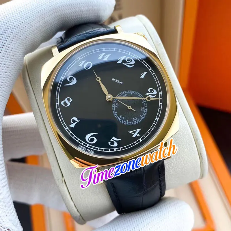 40mm Historiques American 1921 82035 Automatic Mens Watch 82035 000J-9964 White Dial 18K Yellow Gold Case Brown Leather Strap Watc2447