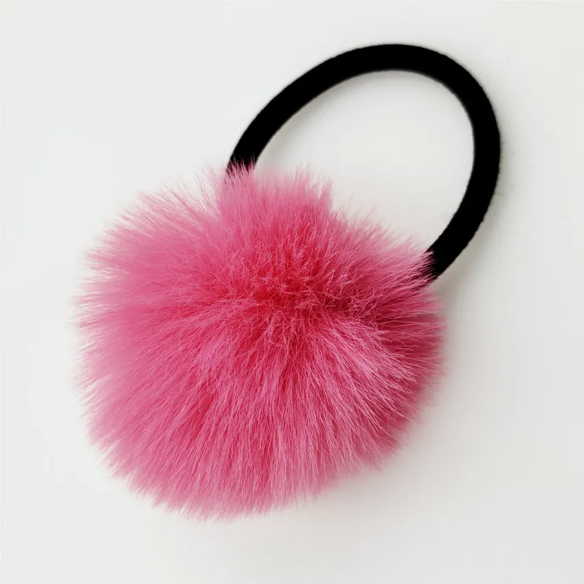 20 piècesmode mignon fille cadeaux moelleux Imitation Banny élastiques Pompon élastique élastique pour queue de cheval accessoires pour cheveux