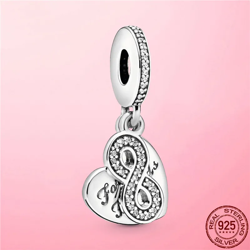 925 Sterling Silver Moon Star Charms Voyage Avion Charme Perle Brillante Fit Pandora Bracelet Bijoux Cadeau