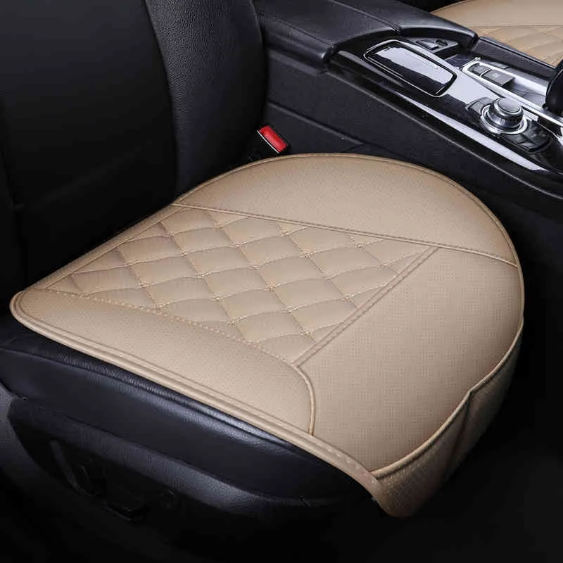 Capa de couro impermeável esteira universal frontal traseira traseira respirável carro van auto veículo assento coxim protetor