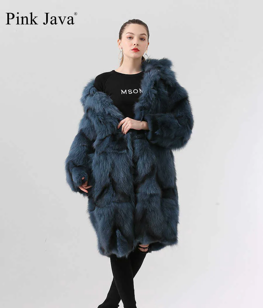 Ppink Java 19036 Real Fur Coat Women Winter Fashion Jacket Long Coat Real Fur Coat Available 210902565698