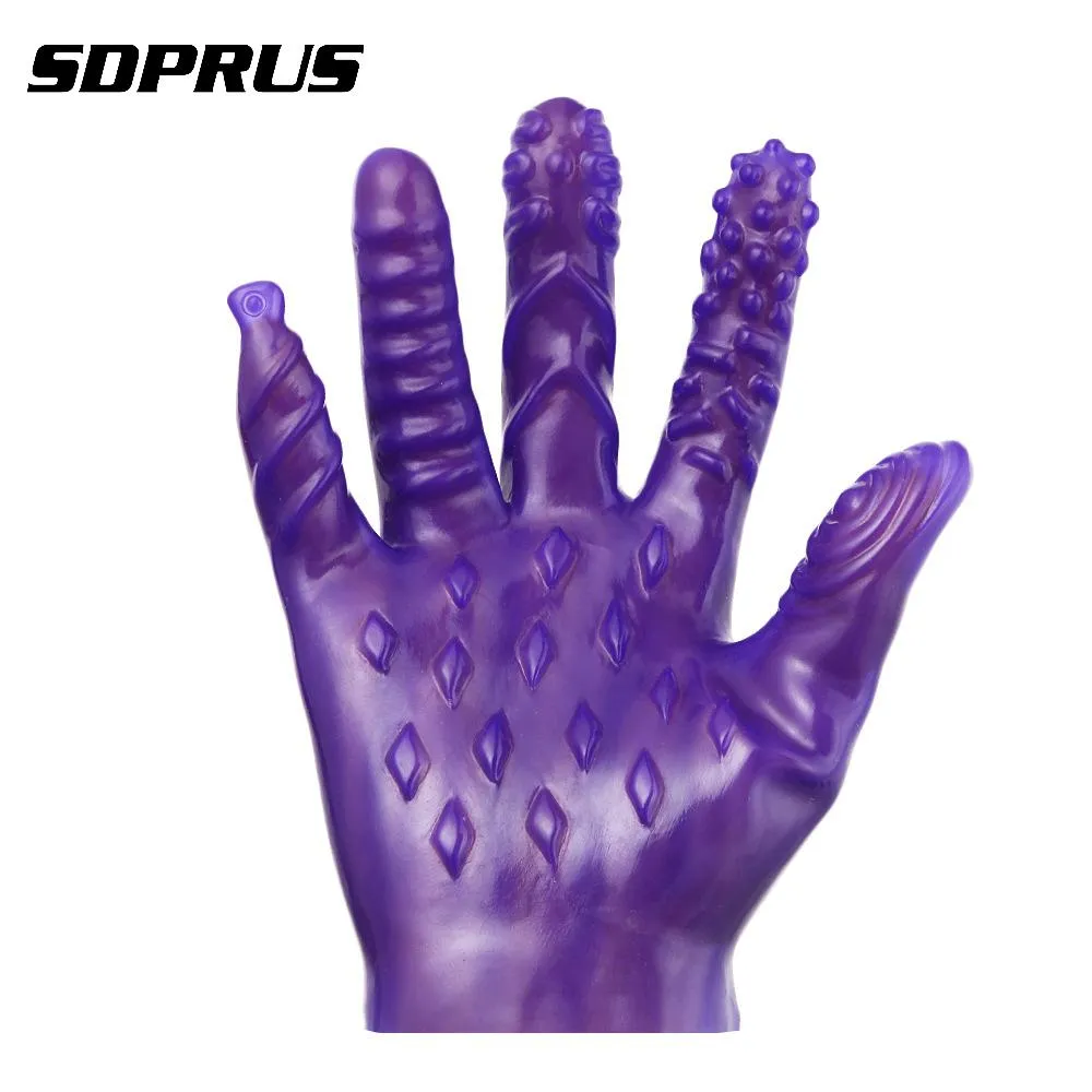 Sex Gloves Masturbation Erotic Finger For Adult Couples Sex Products gloves Sex Shop Toys Gloves purple pink black32130041591552