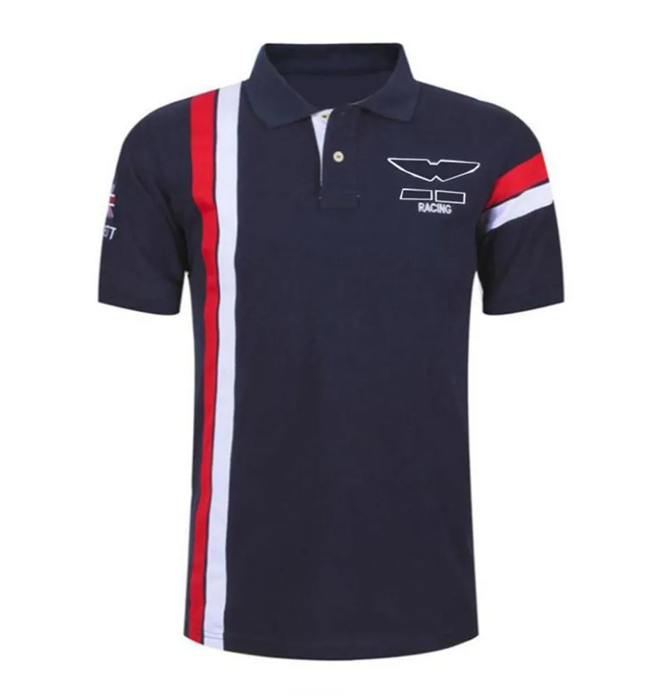 Nowy F1 Racing Polo Garnitur Vettel Lapel Krótki Rękaw Formuły 1 Jersey Spacer Round Neck T-shirt można dostosować