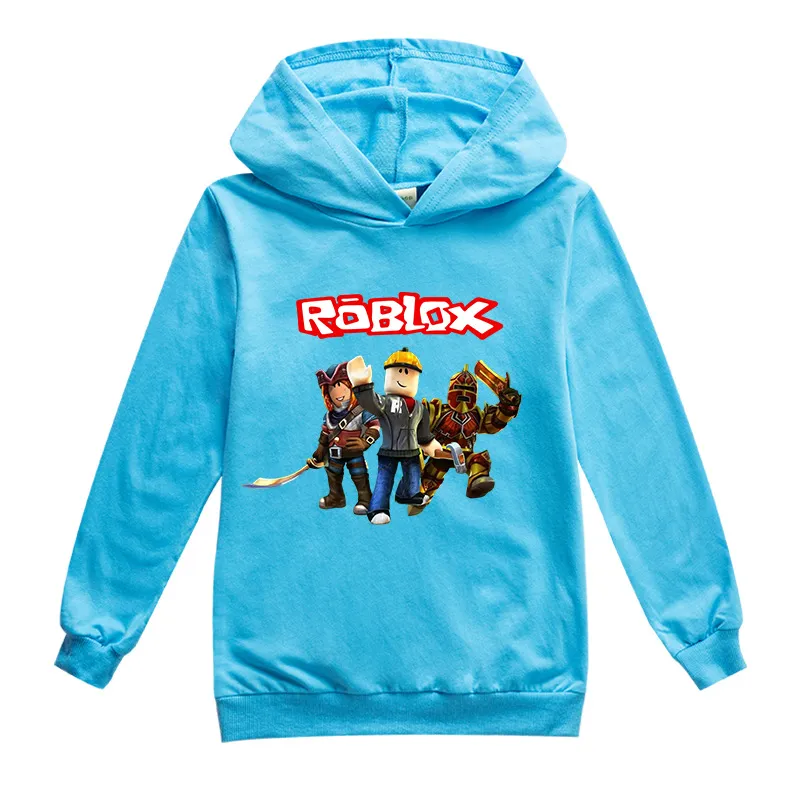 Robloxing Boys Hoodie Girls Long Sleeve Hooded Sweatshirt Cartoon Sweater Kids Hoodie Clothing Spring Outdoor Sport Pullover2595839