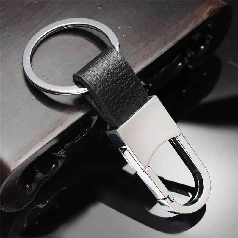 Moda Corrente de Carro para Homens Simples Carabiner Forma Escalada Gancho Chaveiro Anéis De Aço Inoxidável Presente Auto Interior