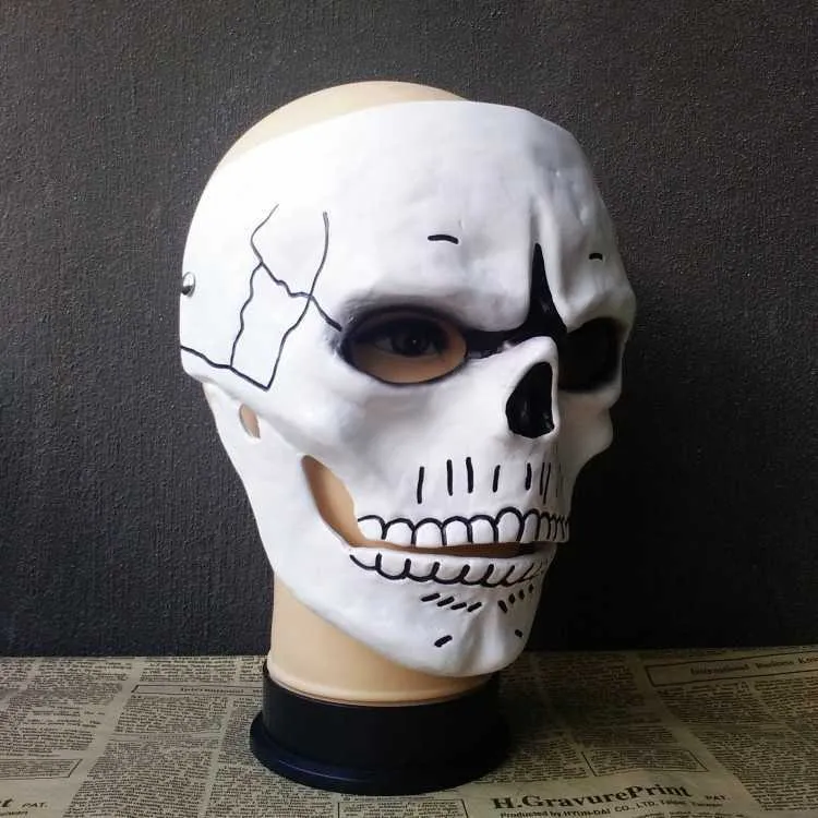 Movie 007 JAMES BOND Spectre Mask Skull Skeleton Scary Halloween Carnival Cosplay Costume Masquerade Ghost Party Resin Masks297p