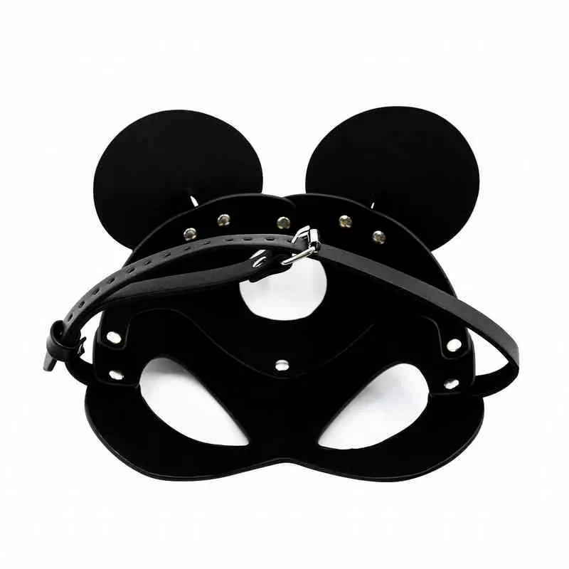 NXY Giocattoli adulti Sexy Maschera la testa di gatto morbida BDSM Bondage Copricapo Giocattoli del sesso Troie Schiavo Restraint Hood Coniglio Maschere di Halloween Cosplay Gag Giochi adulti 1202