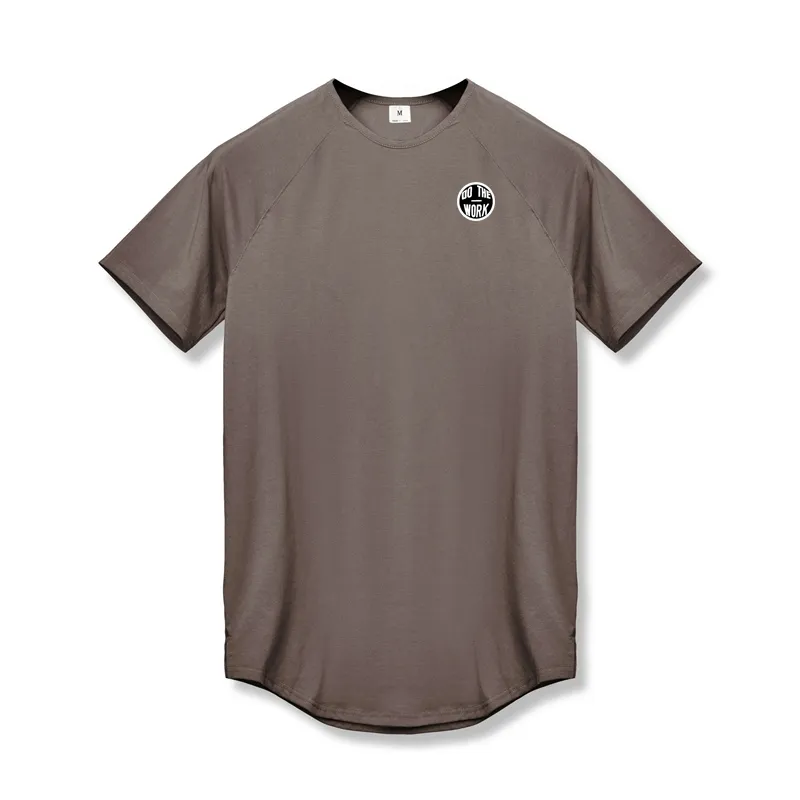 Raglan Kısa Kollu Slim Fit T Gömlek Erkekler Spor Giyim Vücut Geliştirme Spor Sıkı Spor T-shirt Hızlı Kuru Eğitim Tee Gömlek 210421