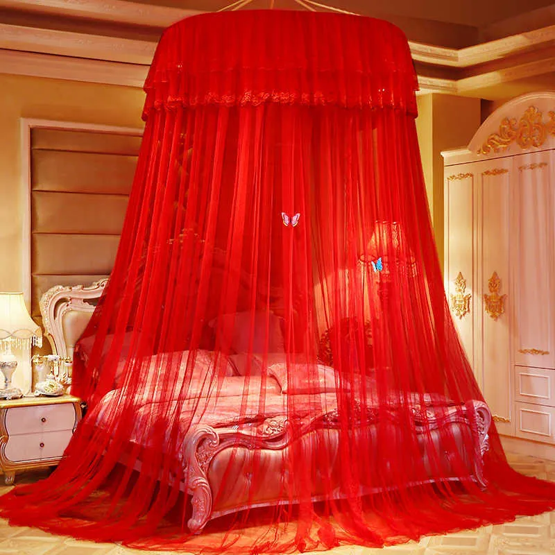 Enfant lit à baldaquin couvre-lit moustiquaire rideau literie romantique bébé fille ronde dôme tente coton