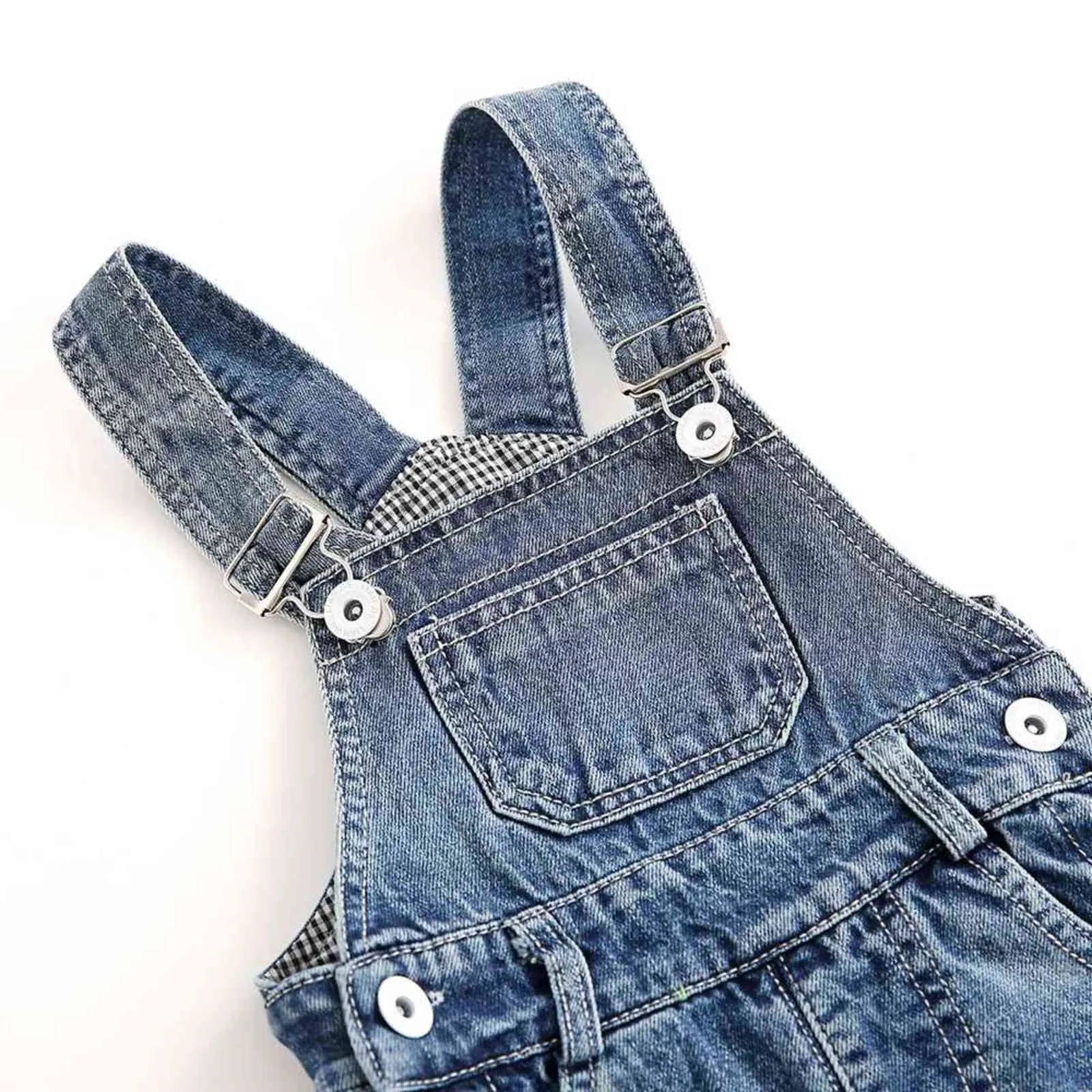 1-5t Kids Jeans Baby Rompers Spring Boys Flickor Overaller Bebe Jumpsuit Byxor Toddler Byxor Kläder Barnkläder 211101