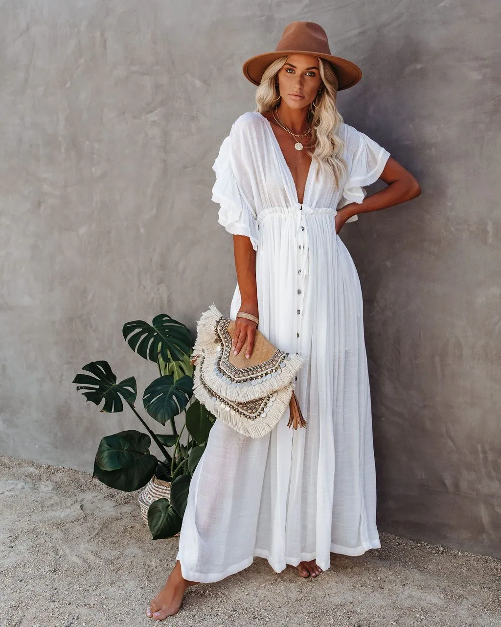 Seksowne zatuszowania długa biała tunika sukienka w stylu Casual, letnia sukienka plażowa kobiety Plus rozmiar odzież plażowa zatuszowana sukienka odzież damska 210521