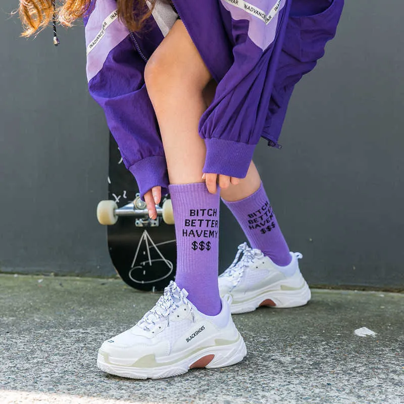 HEALMEYOU Fashion Young Cool Street Hip Hop Roll socks Unisex Elastic comfortable Breathable Casual Autumn Winter Sock X0710