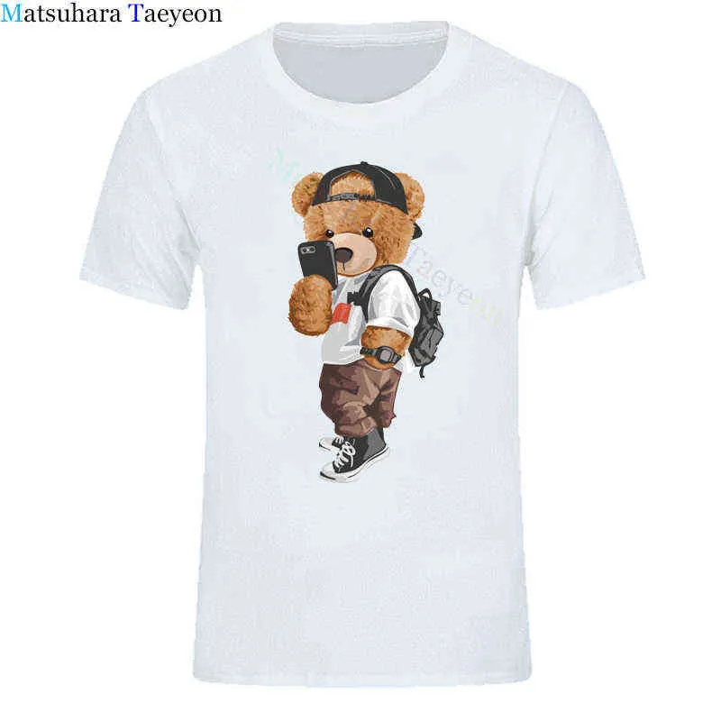 Été t-shirt chien ours Festival mode à manches courtes garçon hommes T-Shirts mâle nouveau t-shirt coton décontracté hauts t-shirts G1222