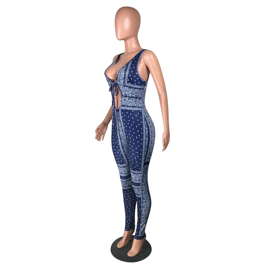 Voorhuidige Mode Bandage Rompertjes Dameskleding Zomer Product Party Jumpsuits Sexy Overalls 210525