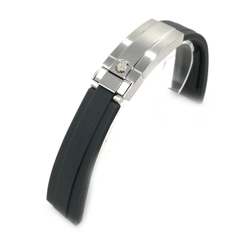 Uhrenarmbänder Herren 20mm Gummi Zubehör Armband für Black Water Ghost Silikonband Band Relogio Masculino235I