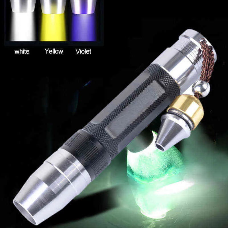 Yeşim Kimlik Torch 3 3 in 1 LEDS Işık Kaynakları Taşınabilir UV Fens ışığı Ultraviyole Taş Taşları Takı Amber Money 2119097384