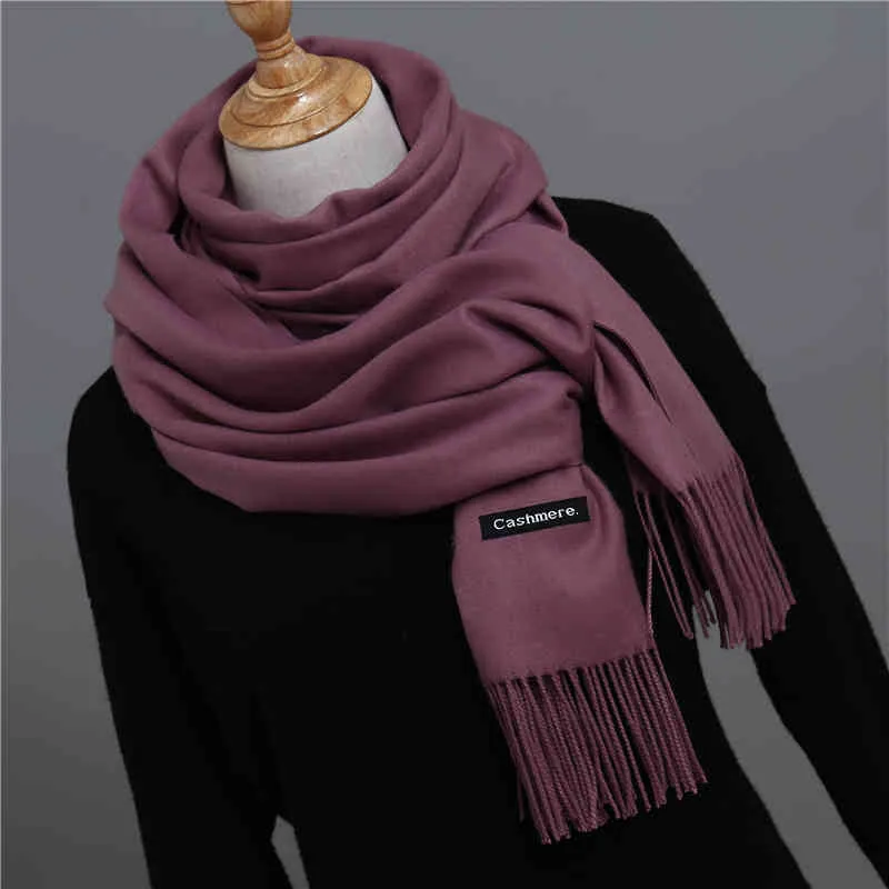2021 delle donne della sciarpa del cachemire di inverno del suolo sciarpe le signore collo caldo di pashmina scialle lungo avvolge bandana foulard testa femminile hijab
