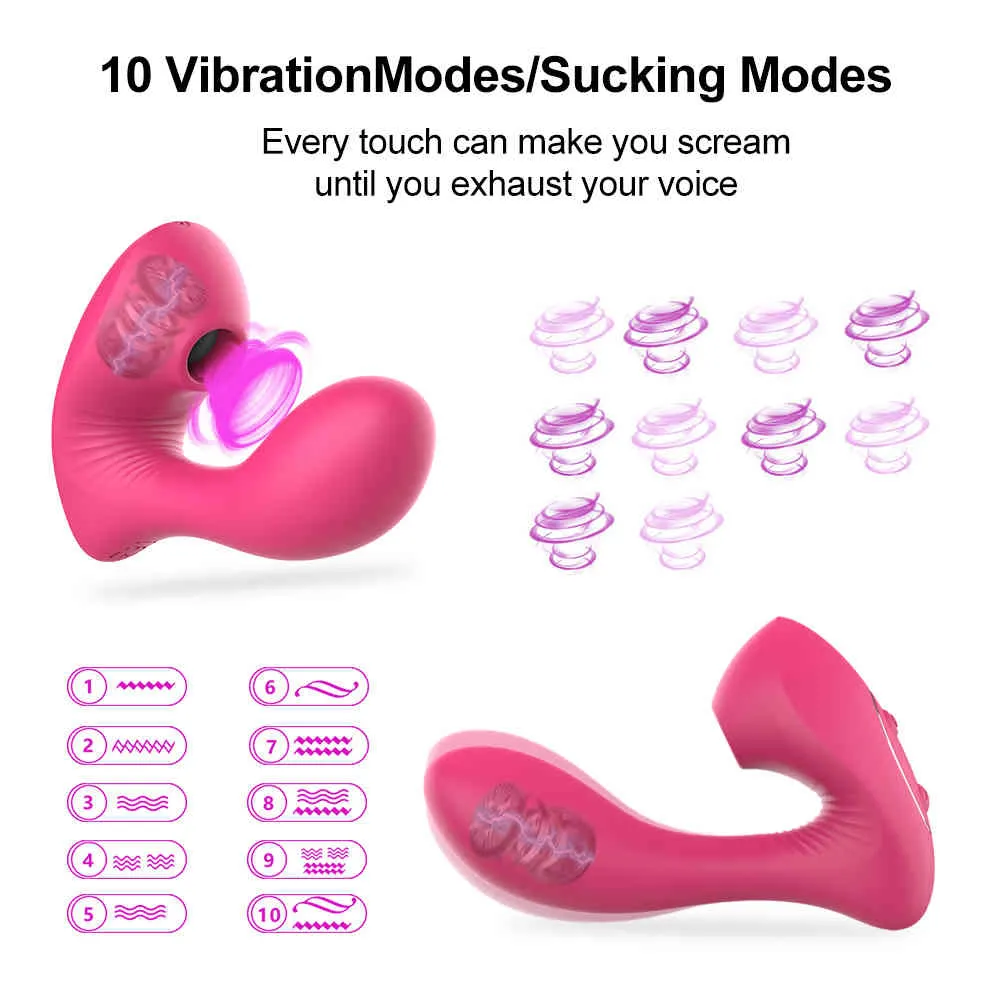 Nxy sex vibrators masturbators g-spot vibrator voor vrouwen clit sucker clitoris krachtige stimulator dildo penis speelgoed erotische goederen volwassen product 1013