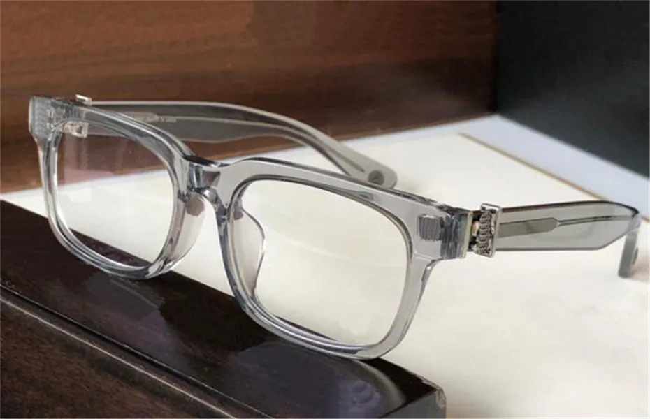 модные мужские оптические очки 8054, классическая квадратная оправа с кожаной коробкой, ретро, простой стильный дизайн, HD прозрачные линзы, высшее качество217i