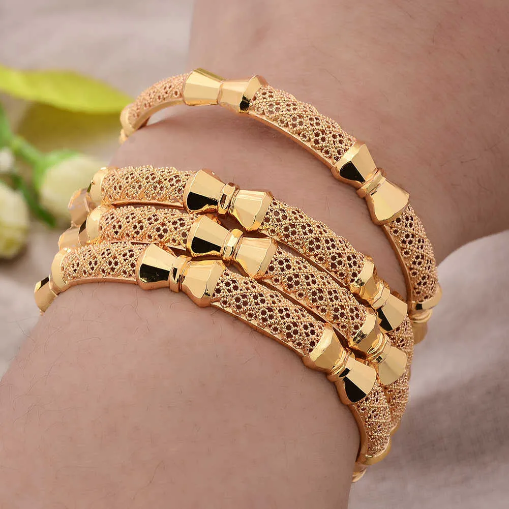 / Petit Papillon Afro Bracelets Or Couleur Bracelet pour Femmes Dubaï Mariée Mariage Bracelet Africain Arabe Bijoux Moyen-Orient Q0717