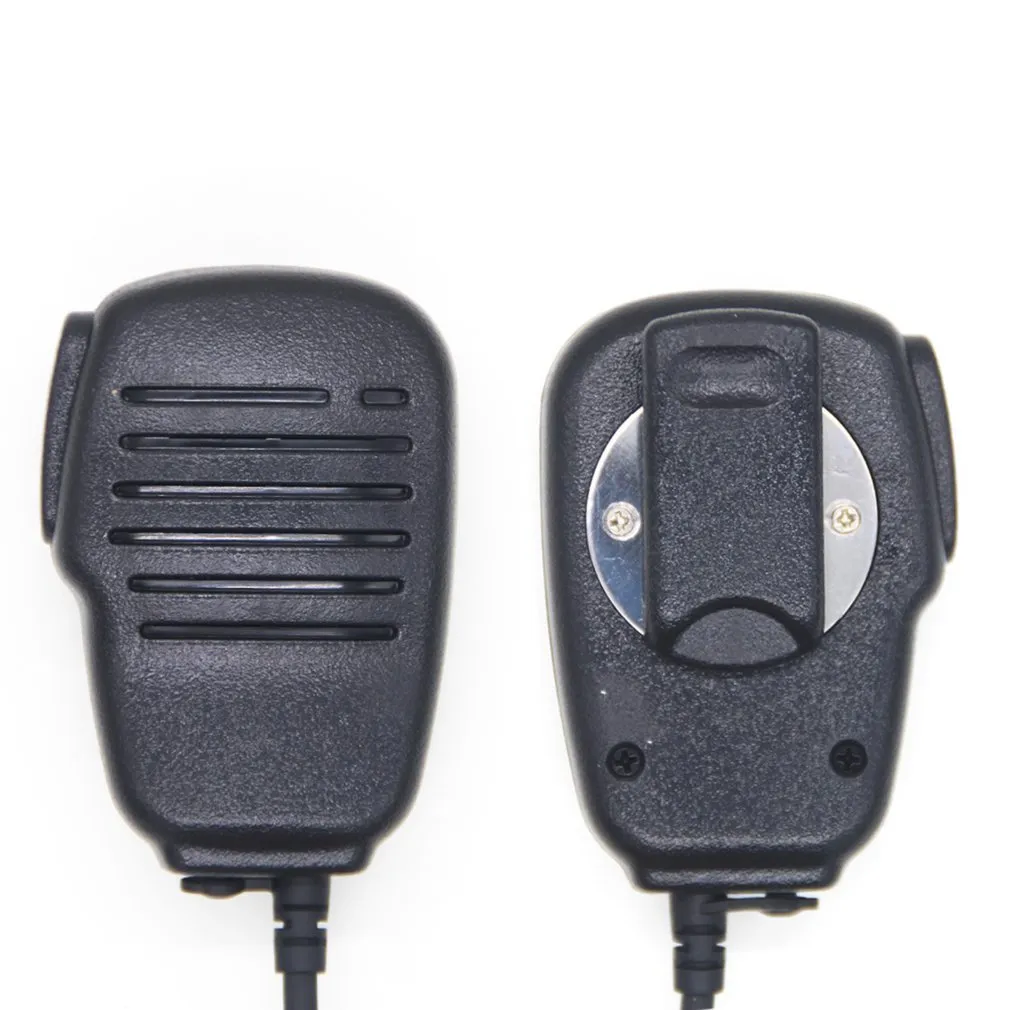 Walkie-talkie plugue curvo microfone de mão à prova d'água remoto walkie-talkie microfone de mão