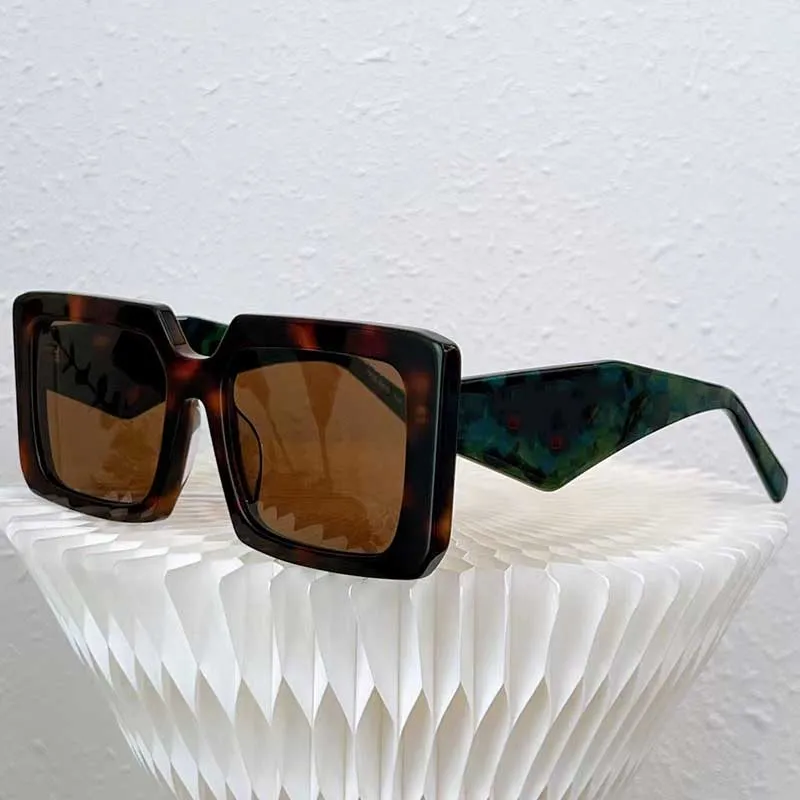 Kadın güneş gözlükleri pr 16ys tasarımcı parti gözlükleri bayanlar sahne tarzı en yüksek kaliteli moda yumru stereo çizgi kare çerçeve tasarıme164m