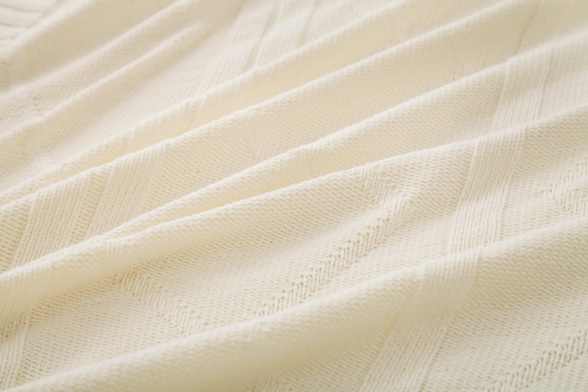 Coperta intrecciata Khaki Bianco-acrilico in cotone-acrilico Copriletto Home Tappeto Casa American Country Style Super Cozy Sofa Cover