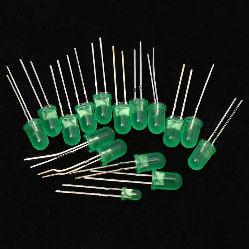 Bulbos 3 Diodos de LED de 5 mm Vassed Kit Diy Electronic Branco Verde Vermelho Azul Amarelo 3V LEDS LIMPA EMITIÇÃO265G