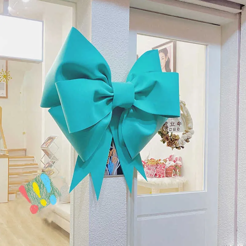 DIY Christmas Decoratie Big Bow Eva Shop Display Wedding Arch Verjaardagsfeestje Festivatuur Gelegenheid Auto -decoratie Giant Bow H10209306329