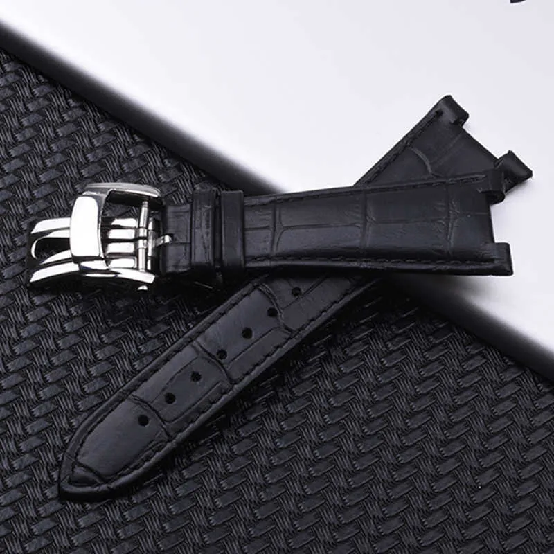 25 мм подлинный кожаный ремешок для часов для Patek PP 5711 5712G Nautilus.