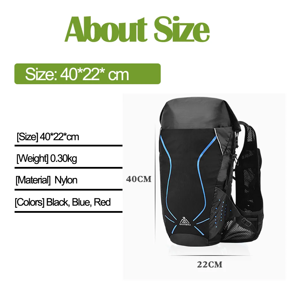 Trail Running Backpack 18L Outdoor Sport Bags Lightweight Hydration Rucksack 3L Water Bladder Hiking Camping Marathon