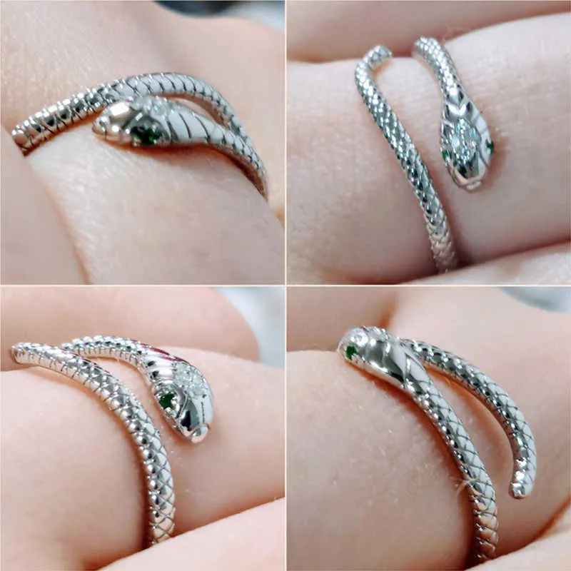 Einstellbarer S925 Sterling Silber Ring Platin mit vergoldetem Zirkon Retro Texturen Spirit Rings Mode Schmuckschleifen Geschenk 2109246090611