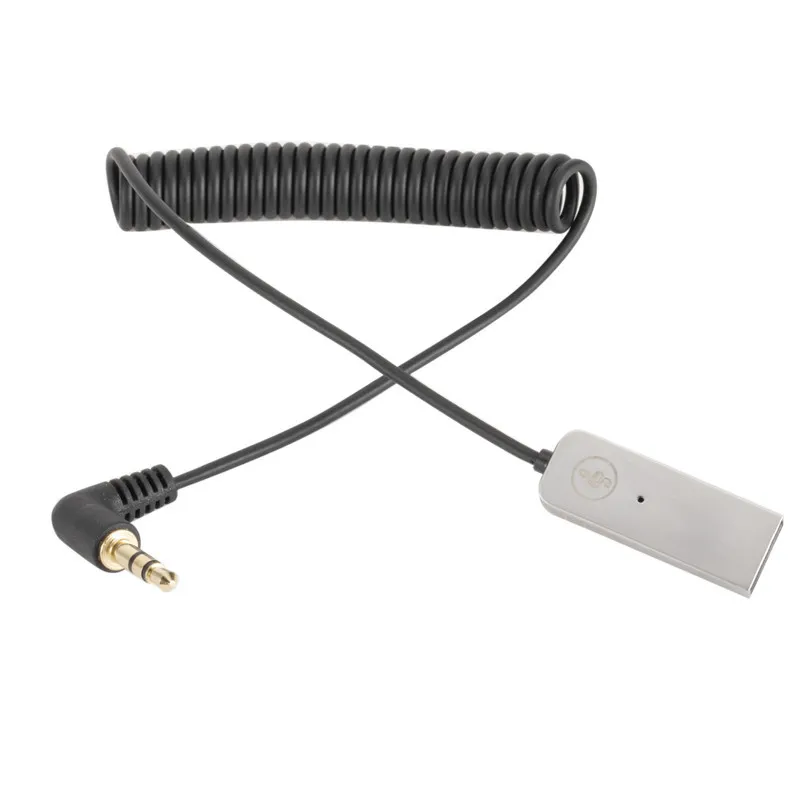 AUX Wireless Adapter Dongle Cable för bil 3,5 mm Jack Aux BT-kompatibel mottagarhögtalare Audio Music FM Sändare Telefon Handsfree Call
