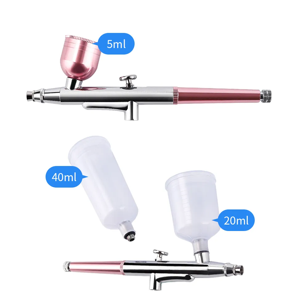 Top 03mm Mini Luft Kompressor Kit AirBrush Farbe Spritzpistole Airbrush Für Nail art Tattoo Handwerk Kuchen Nano Nebel nebel Sprayer Q05194590234