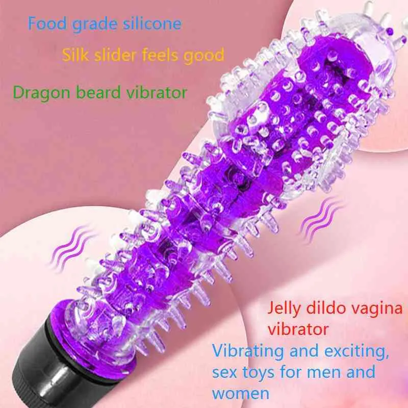 NXY Vibradores Jelly Dildo Vibrador realista Pene Butt Plug Anal Vagina Vibradores Juguetes sexuales eróticos para hombres adultos Tienda de artículos íntimos 0104