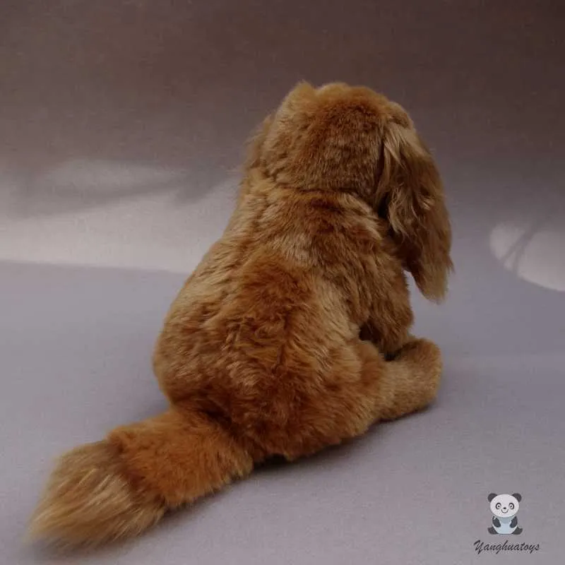 Nette Cocker Spaniel Puppe Weiche Gefüllte Plüschtiere Spielzeug Geschenk Kinder Geburtstag Geschenke Spielzeug Geschäfte Q0727