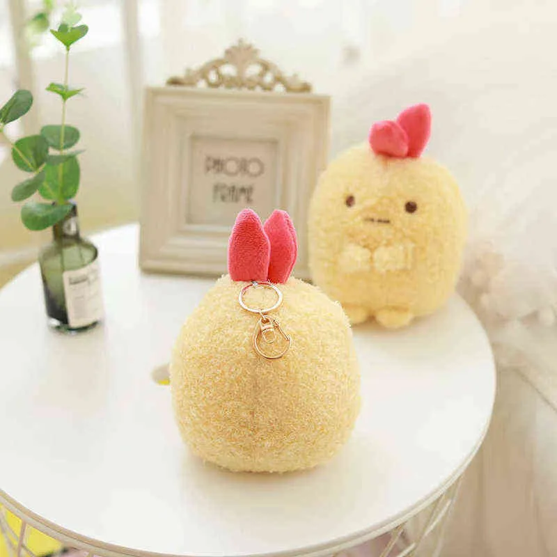 Nowa pluszowa zabawka nadziewana lalka Cute Cartoon San-X Sumikko Gurashi Wisiorek Krewetki Długie Body Tempura Poduszka Poduszka Christmas Present Y211119